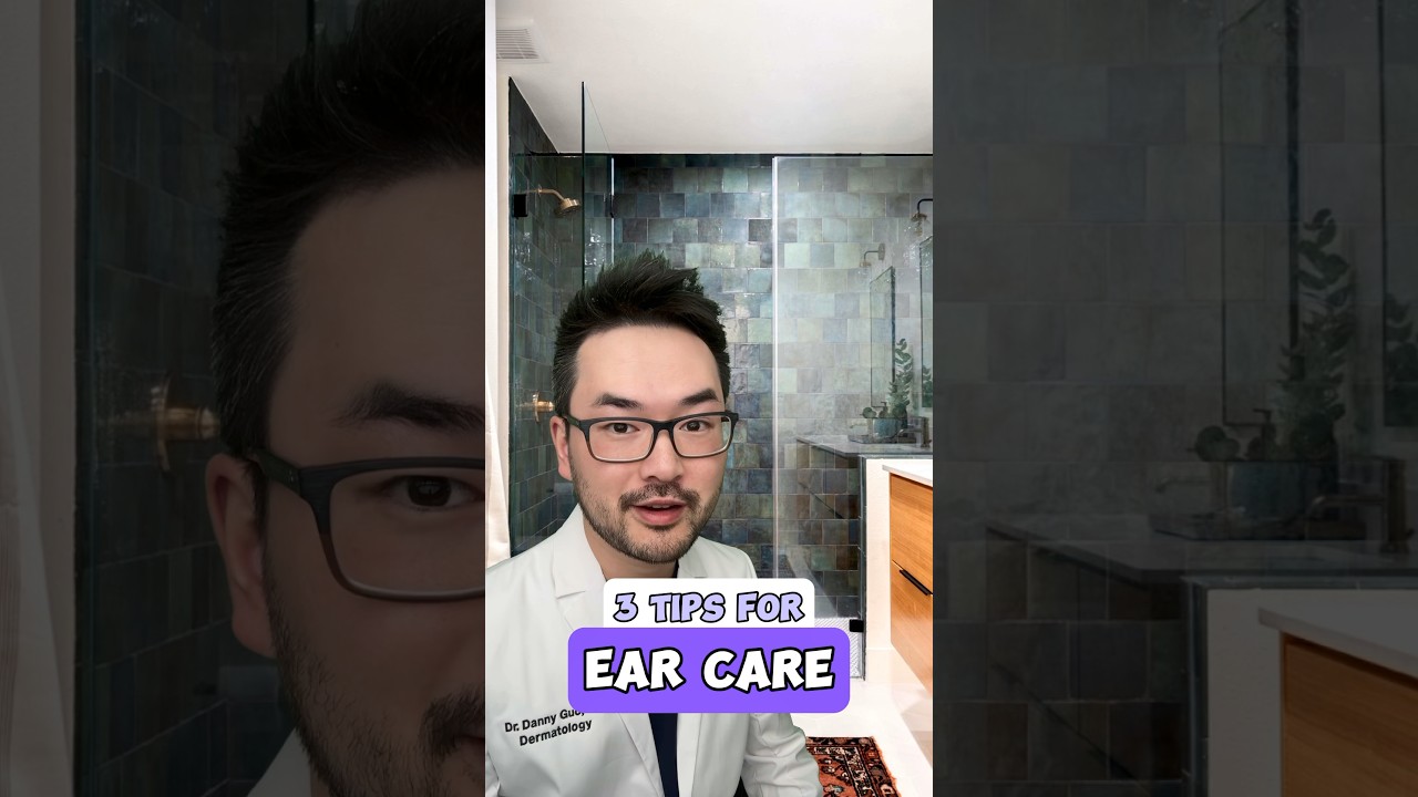 How to care for your ears 😁 #skincare #dermatology #earcare