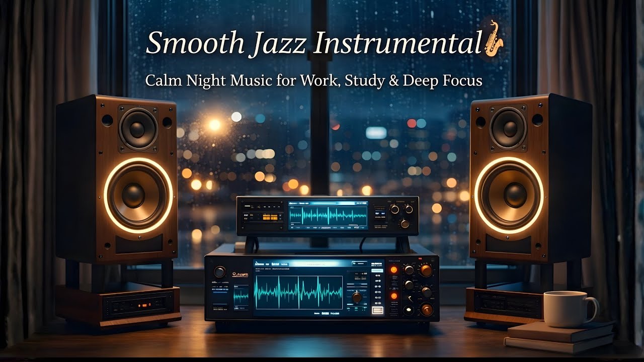 Smooth Jazz Instrumental 🎷 Calm Night Music for Work, Study & Deep Focus