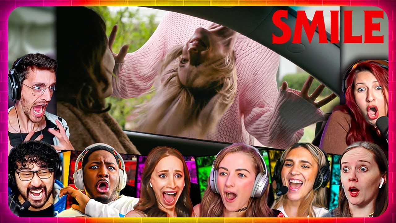"Smile Jumpscare" Reactions! Smile (2022) Movie Reaction *First Time Watching*