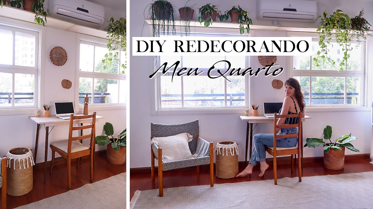 DIY Decorando o Quarto 01   Cantinho de estudo : Home Office