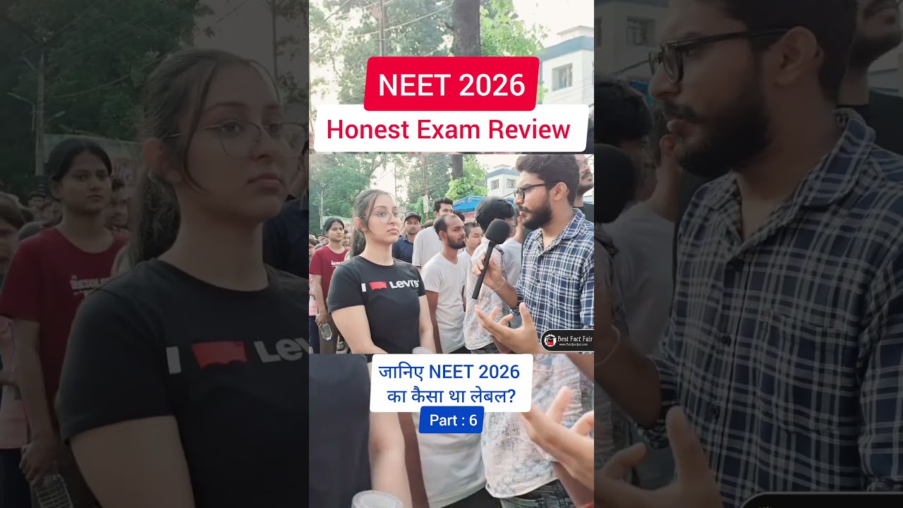NEET exam review today 😱 Know how was the NEET 2026 paper? Part - 6