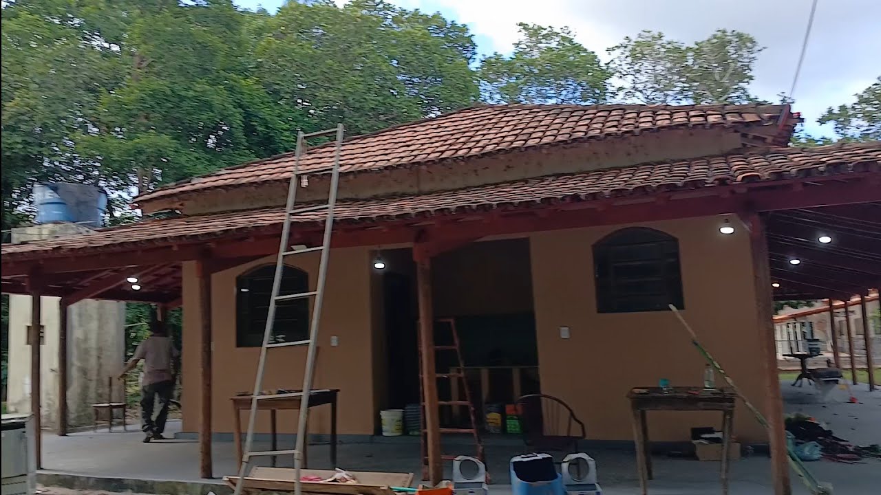 Finalizando um serviço e pescando 