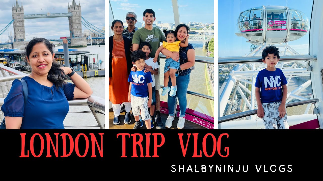 London trip/ Uk Malayalam travel vlog/ Tower Bridge/London Eye/ Hop On Hop Off Bus & River Cruise