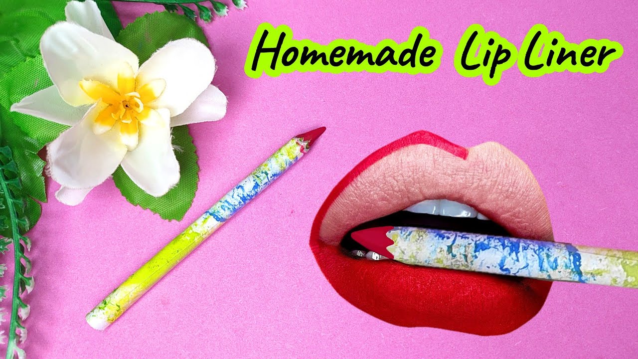 How to make lip liner at home||homemade lip liner||homemade lipstick||homemade makeup||sajal malik