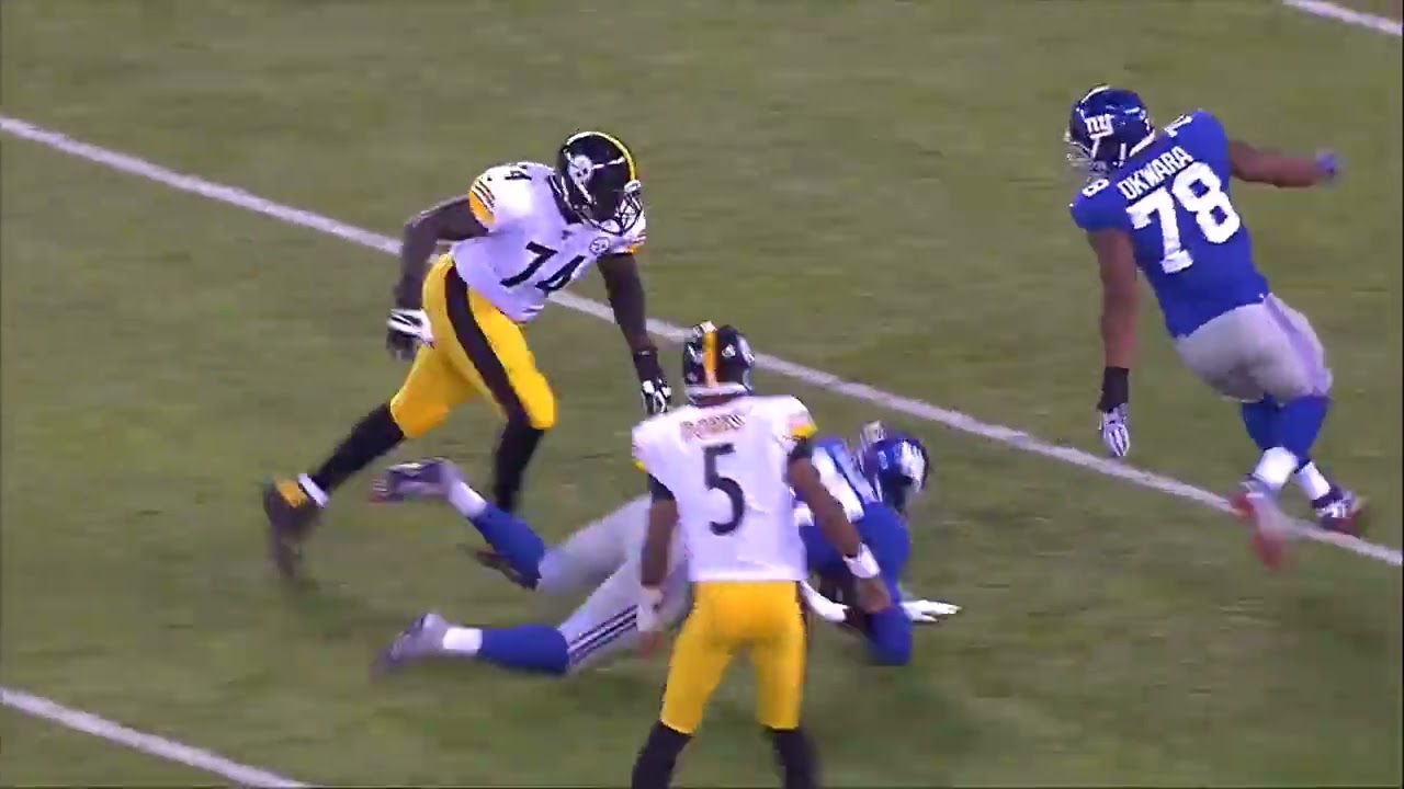 2017 – Preseason Week 1 – Steelers 20 @ Giants 12