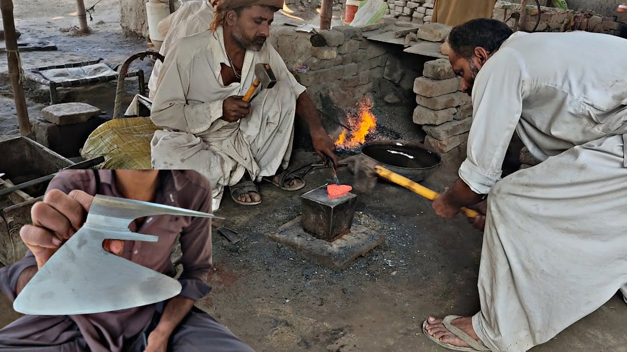 How to Forging a Axe at local shop they make Axe since 1940 | Famous Axe of Sindh Pakistan