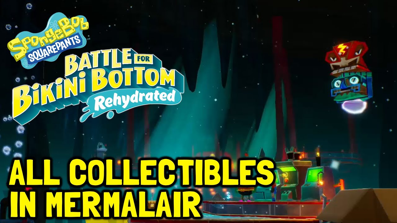 SponegBob Battle For Bikini Bottom Rehydrated All Collectibles In Mermalair