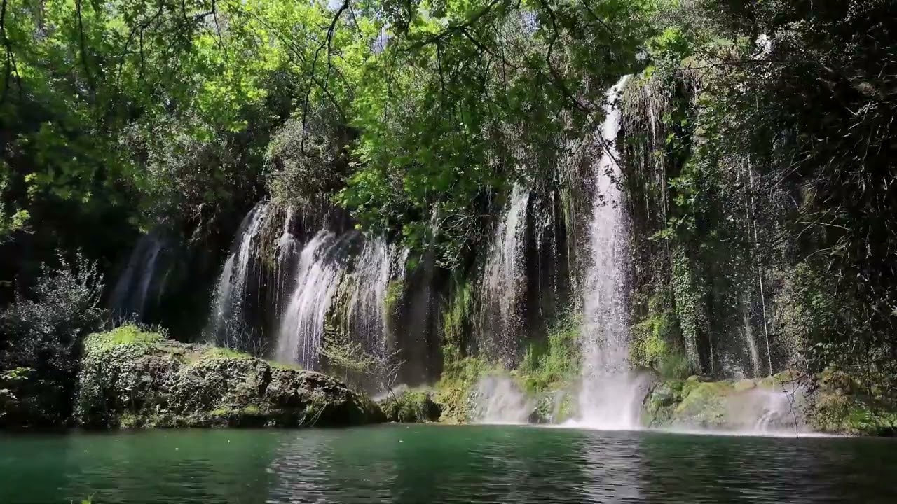 Waterfall Sound With Birds Chirping | No Music |