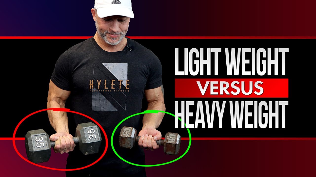 Lighter Weight More Reps vs Heavier Weight Less Reps (Which Is Better?)