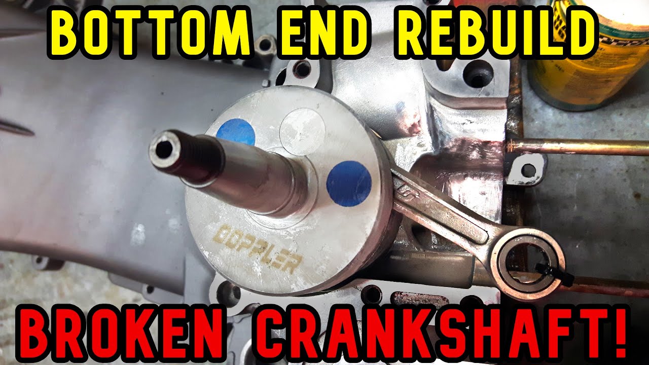 BROKEN CRANKSHAFT!! - Piaggio Zip SP Bottom End Rebuild