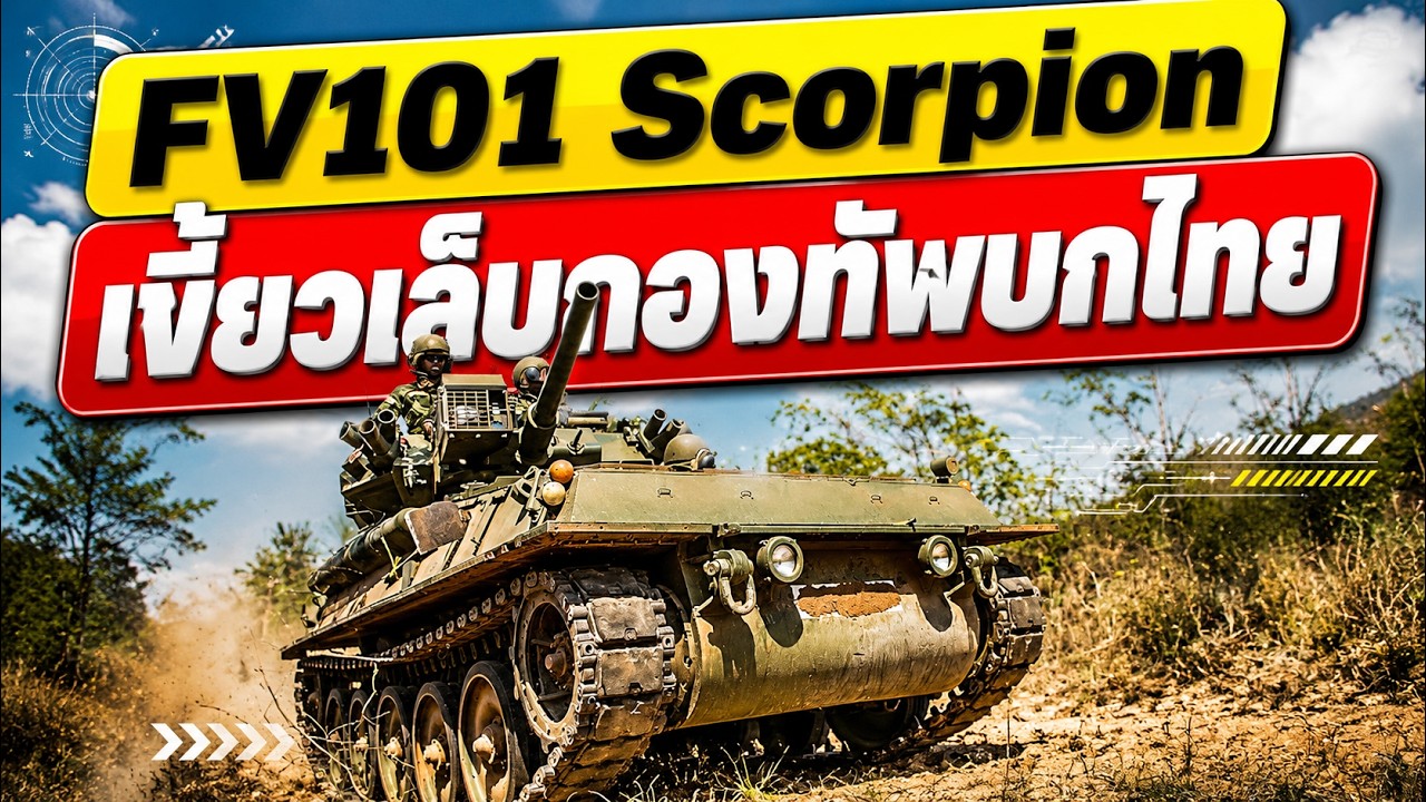 ประวัติศาสตร์ รถถังเบา FV101 Scorpion เขี้ยวเล็บม้าลาดตระเวนในกองทัพบกไทย