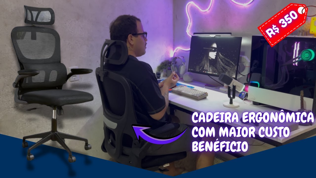 A Melhor Cadeira Ergonômica Custo-Benefício de 2026!🎮