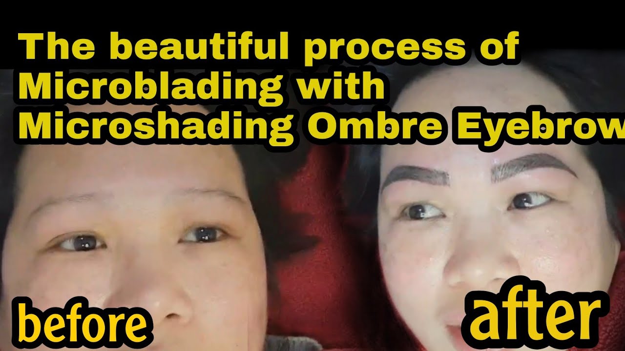 How is the process of Microblading with Microshading Eyebrow | The Aivee Kingdom
