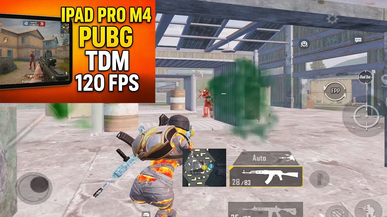 IPAD pro m4 PUBG TDM Test-120 FPS Gameplay 🔥
