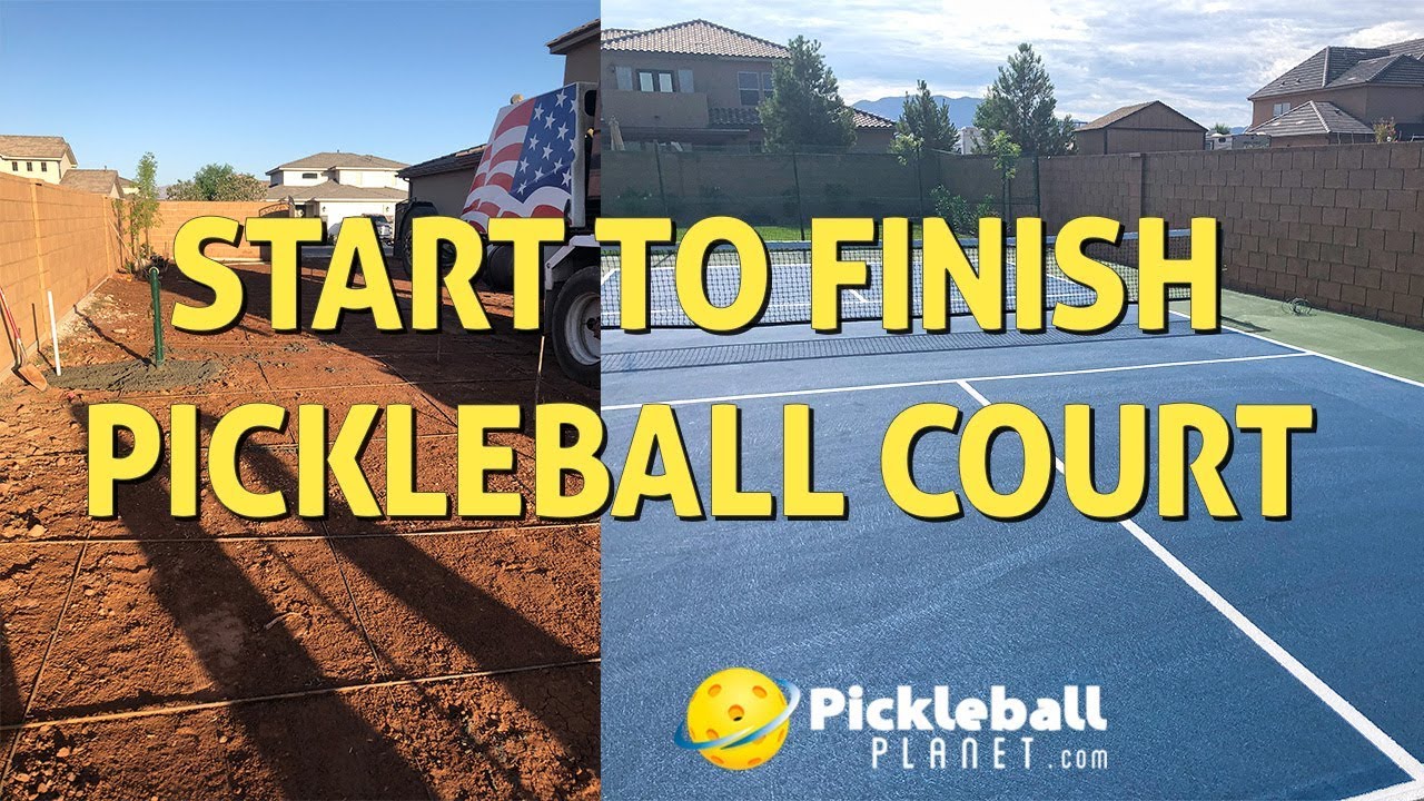 Start To Finish Pickleball Court