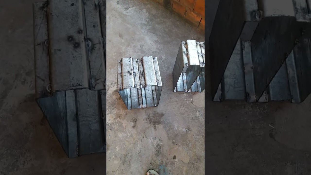 Construção  da forma  dupla  ergonômica  de 12x19x39,