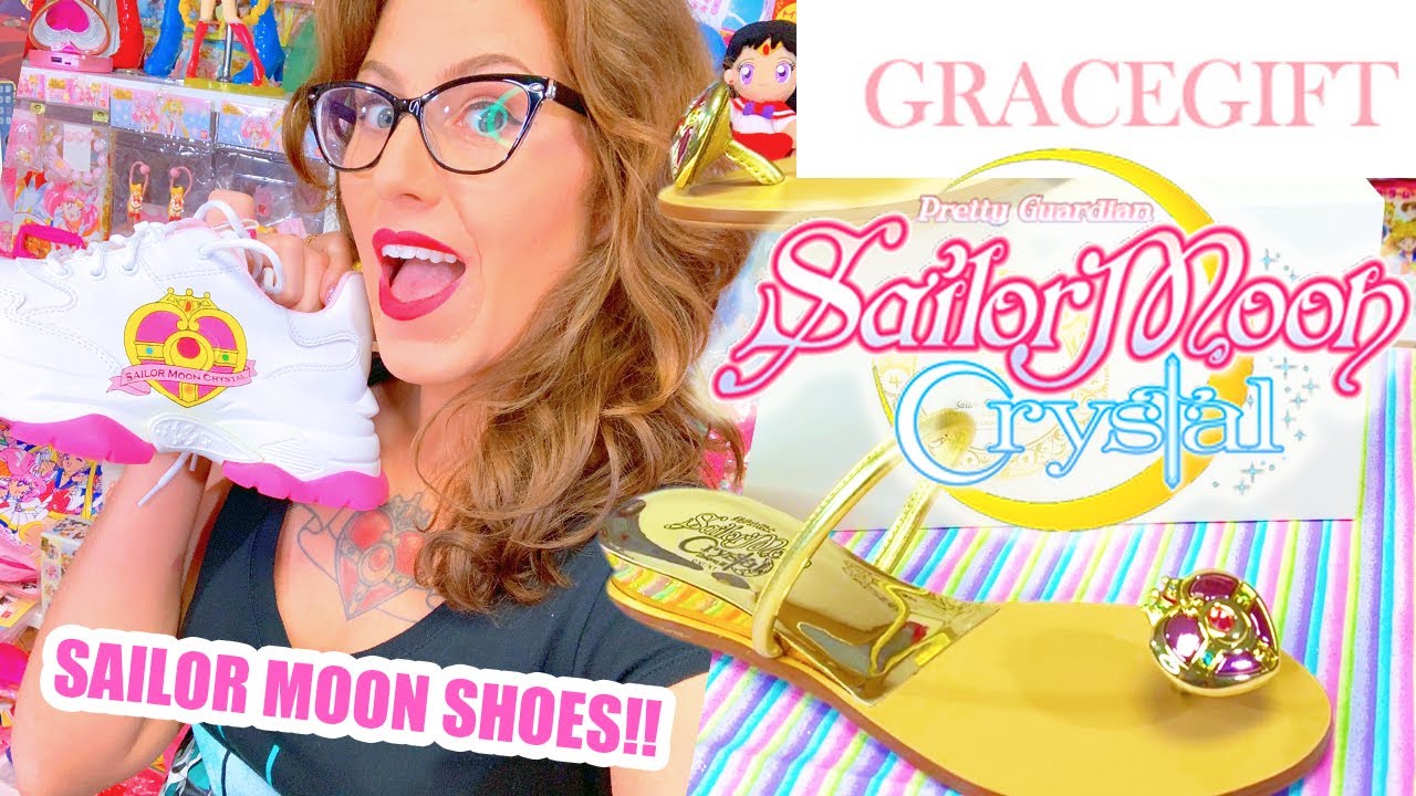 Sailor Moon Crystal Shoes! Unboxing GraceGift Cosmic Heart Dad Sneakers and Sandals!