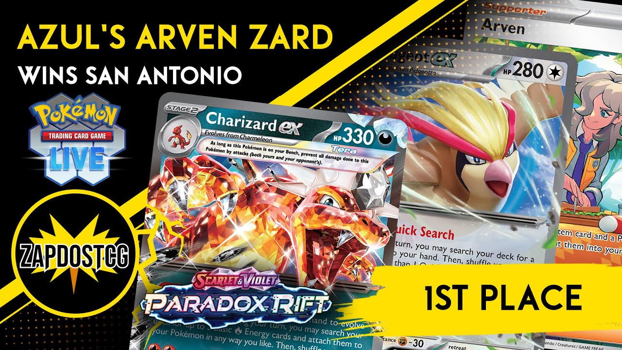 AzulGG's 1st Place BEST Charizard ex Deck From San Antonio! (Pokemon TCG)