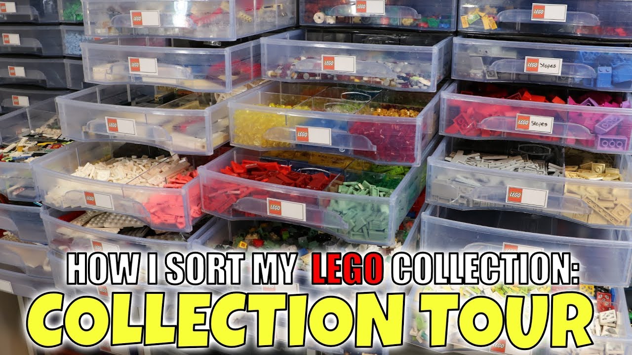 LEGO PARTS COLLECTION TOUR - How I Sort My LEGO Collection