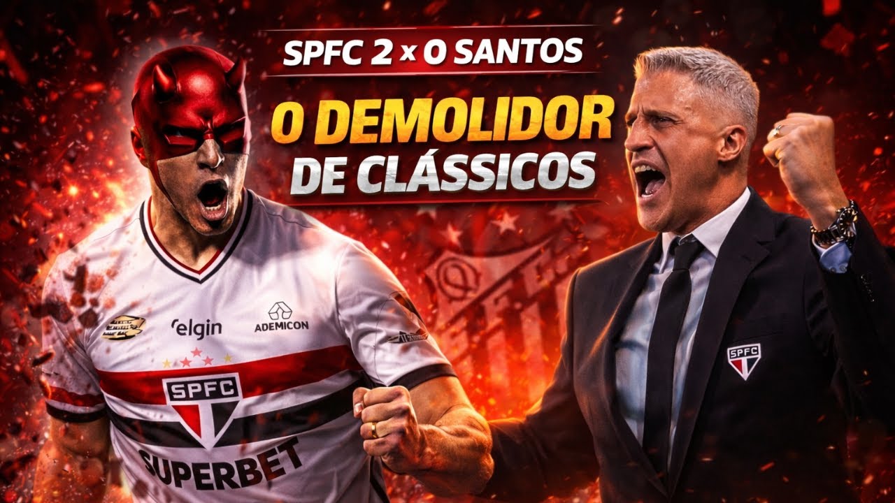 TRICOLOR RESSURGE DAS CINZAS - MASSACRE NO MORUMBI - MUDOU TUDO - É OUTRO TIME - SPFC 2 X 0 SANTOS