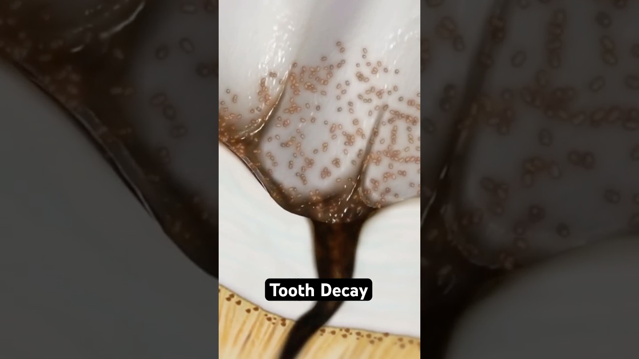 How decay destroys your teeth (3D Animation)