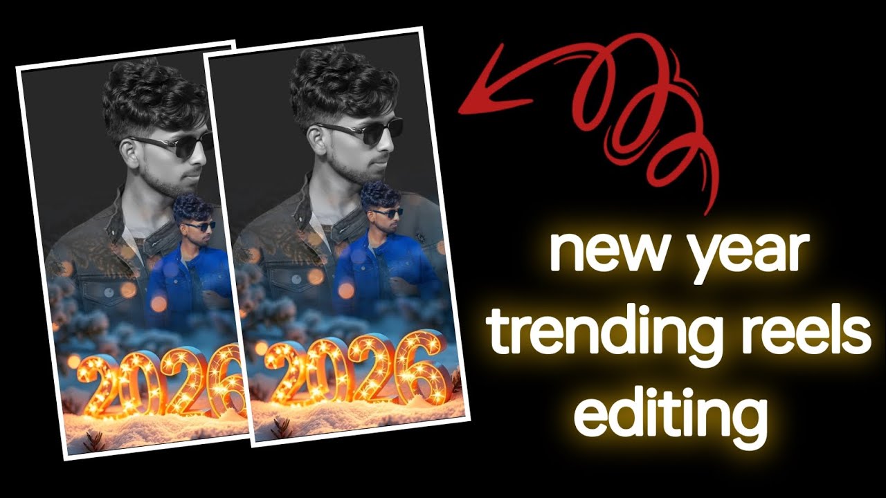 New year trending reels editing // happy new year video editing // New year 2026