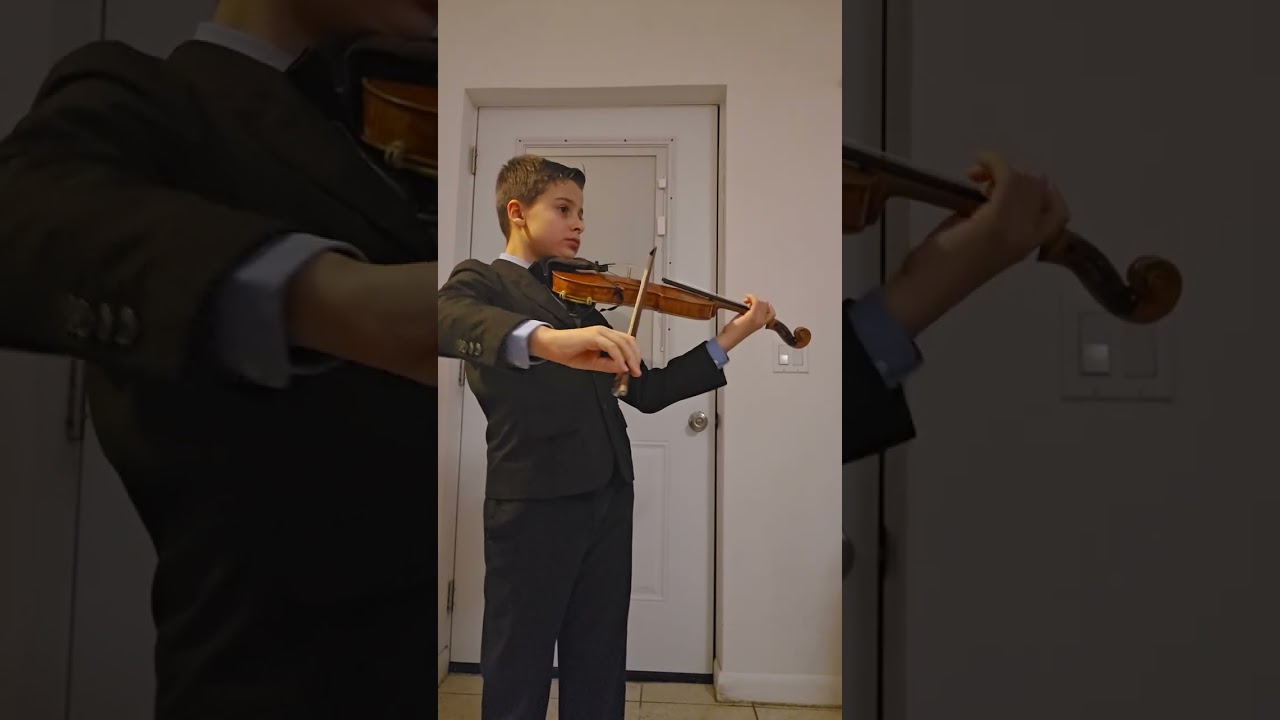 January 30, 2026, Petar Dell'Olio (9), Violin: Sonata No. 3 for Violin Solo, III. Largo, J. S. Bach