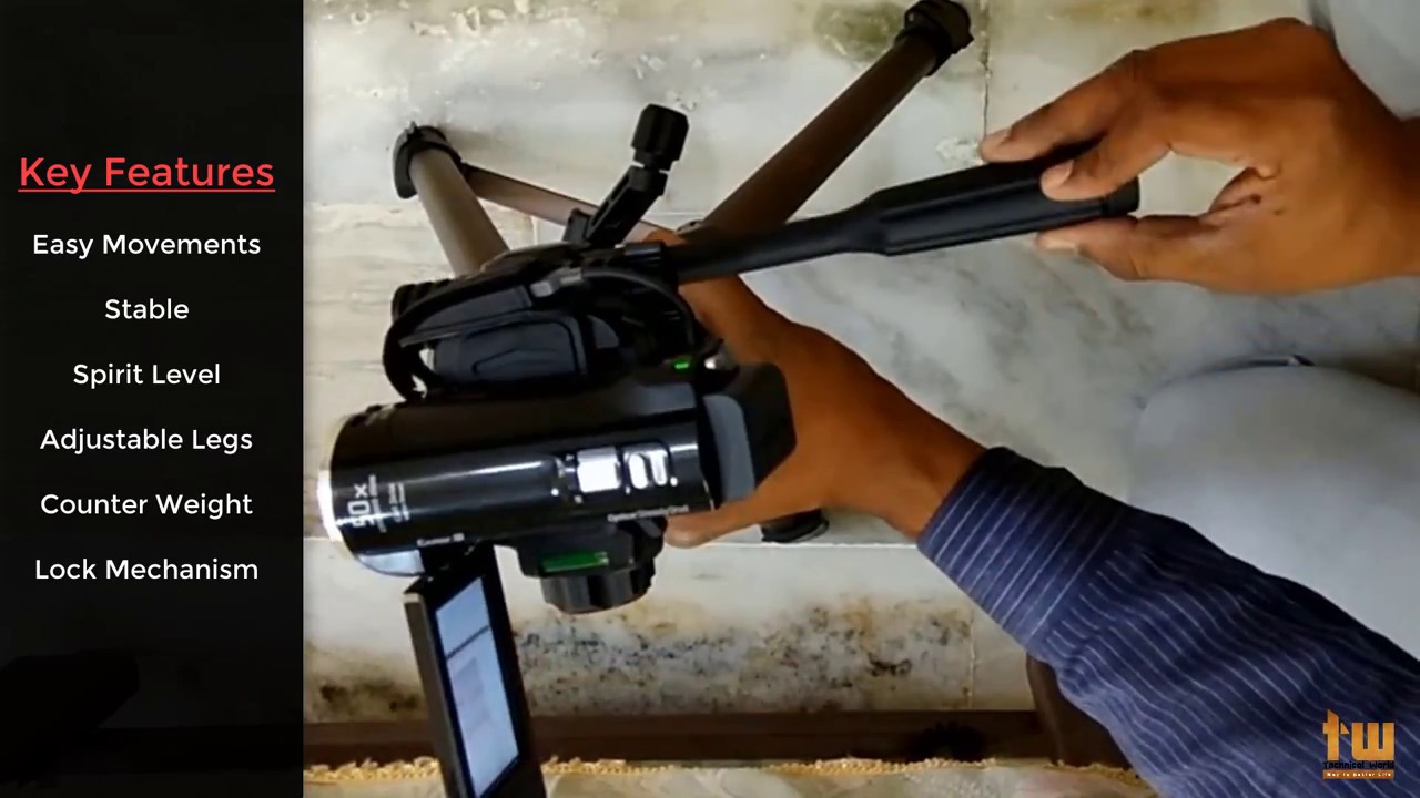 Simpex 3600 Tripod unboxing and mechanism overview in details