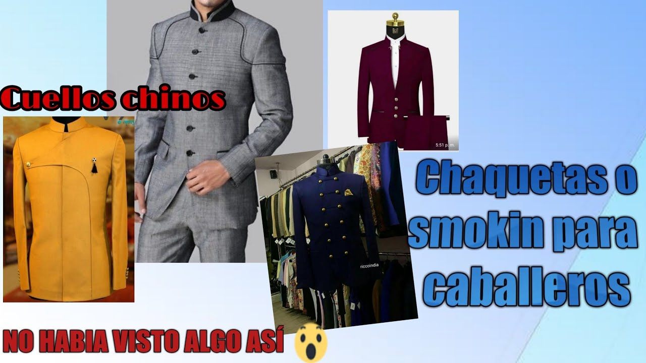 CHAQUETAS CON CUELLO CHINO-Vestimenta formal para hombres