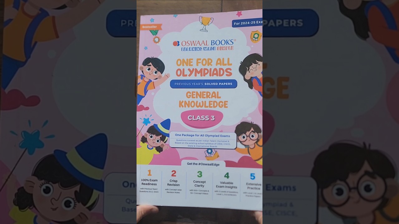 General Knowledge Class 3 Book for Olympiad Preparation #olympiadexam  #class3exam