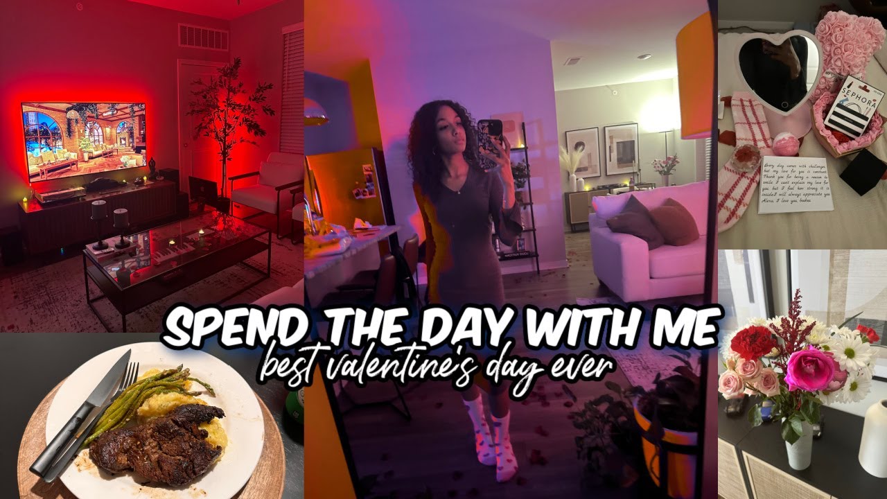 vlog: spend the day with me | he surprised me for valentine's day! 💕