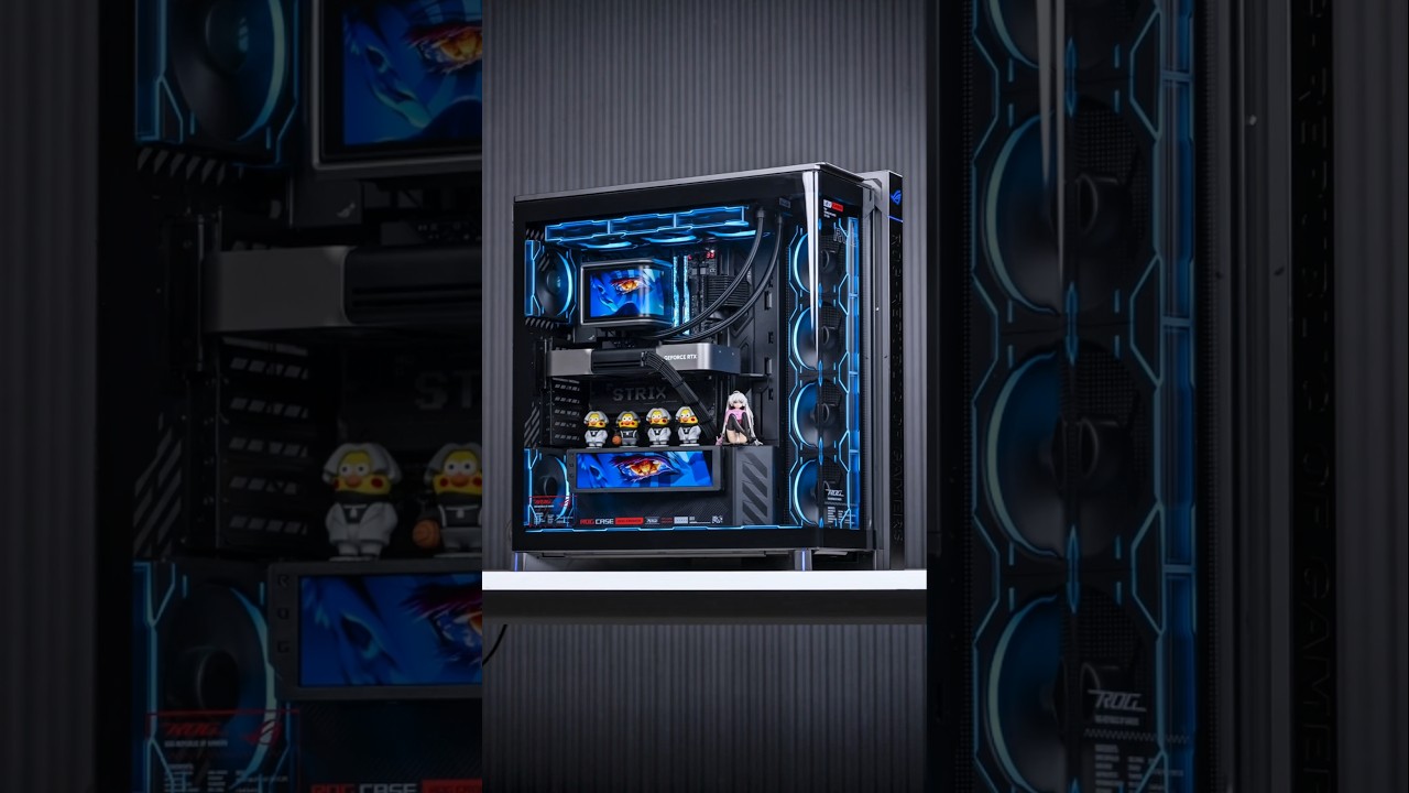 ROG NEW CASE DREAM GAMING PC BUILD😵 RYZEN 7 9850X3D + RTX 5080🤴 #pcbuild #gamingpc #computer