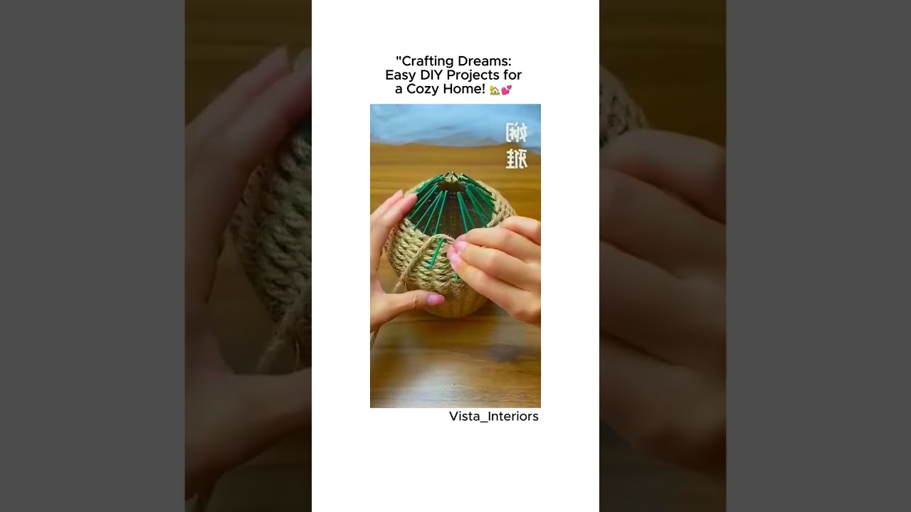 Crafting Dreams: Easy DIY Projects for a Cozy Home!#DIYCrafts#HomeCrafting#Handmade#CraftyIdeas
