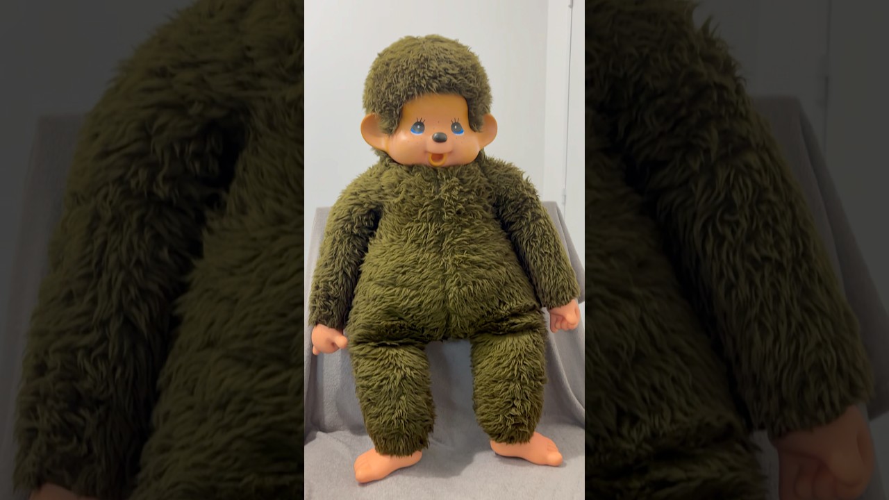 Stunning Giant 120cm Monchhichi #monchhichi #toys #doll #fyp #vintage #rare #giant #memes