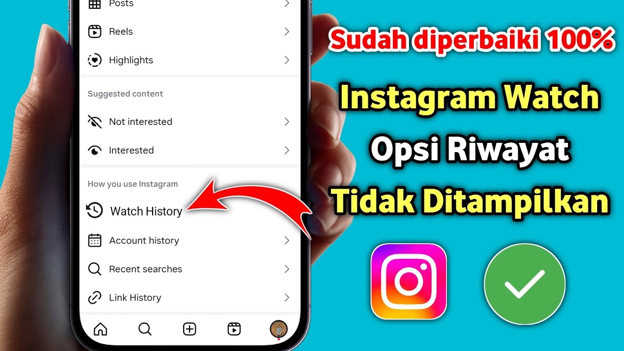 Cara Memperbaiki Opsi Riwayat Tontonan Instagram Reels yang Tidak Muncul | 2025