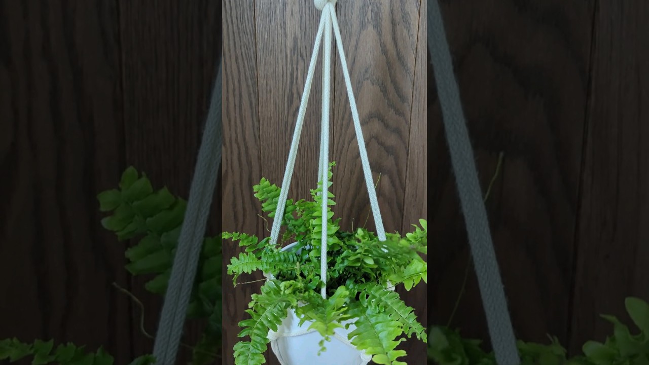 MACRAME PLANT HANGER TUTORIAL