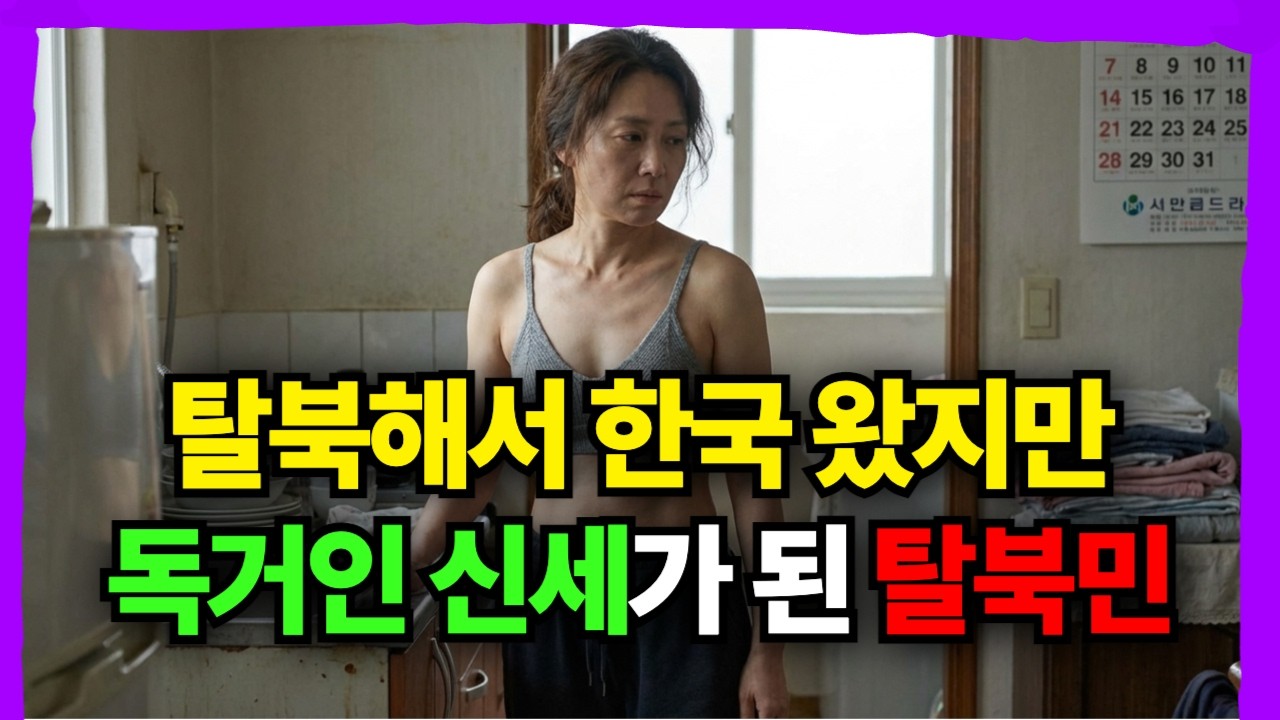 씁쓸한 독거노인 탈북민 '순옥씨' 그는 함경도에서 왔다고 합니다.