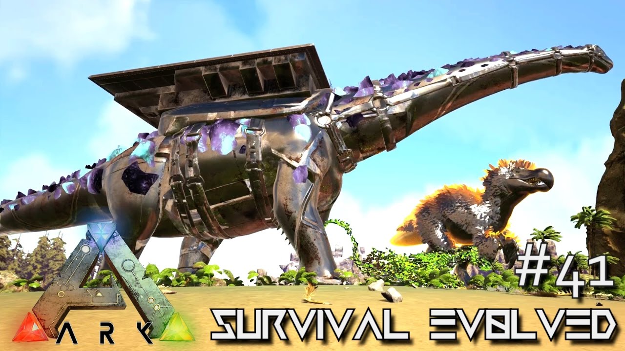 ARK: SURVIVAL EVOLVED - BIONIC GOD TITANOSAUR WRECKS FACE !!! E41 (MODDED ARK CENTER GAMEPLAY)