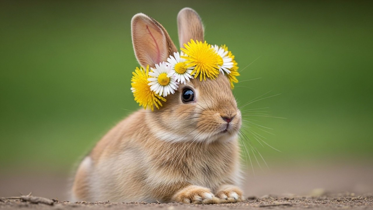🐇 Secret Rabbit Garden 🌿 Soft Flute Music & Bird Sounds for Soft Serenity  & Deep Relax