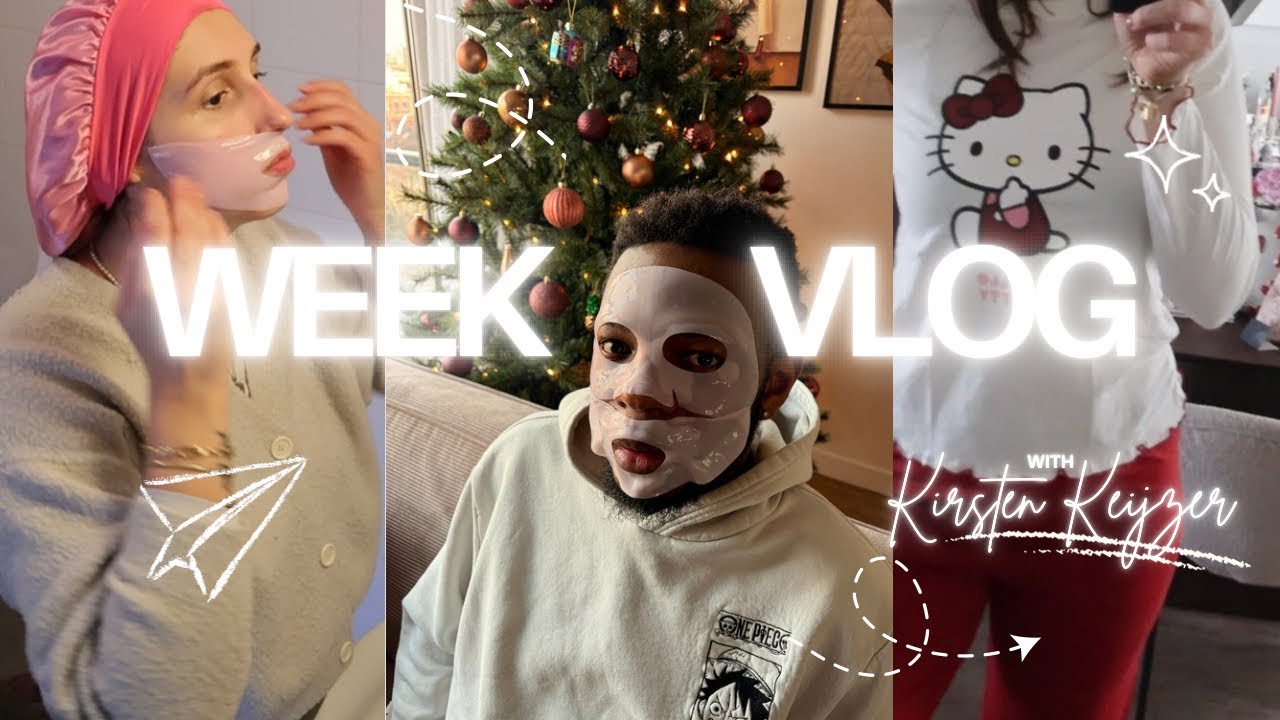 MEDICUBE MASKER, HELLO KITTY PYJAMA & RHODE BLUSH | WEEKVLOG | KIRSTEN KEIJZER