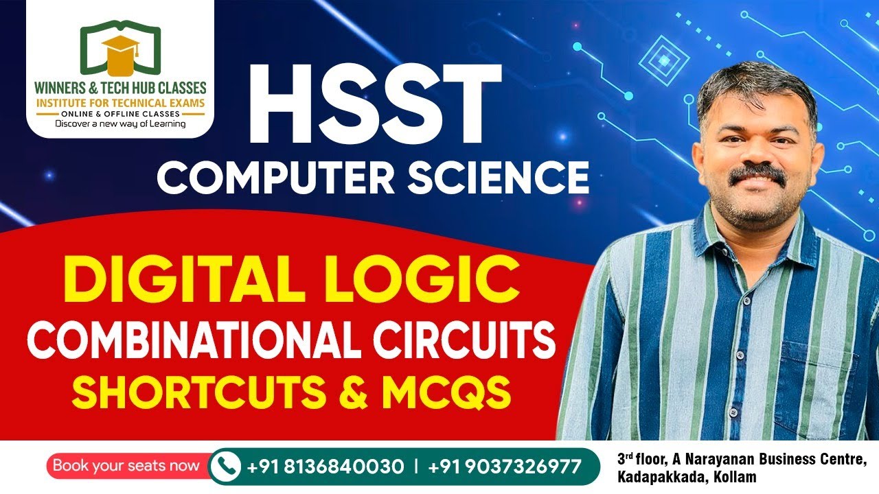 HSST Computer science | Combinational circuits | Shortcuts & mcq