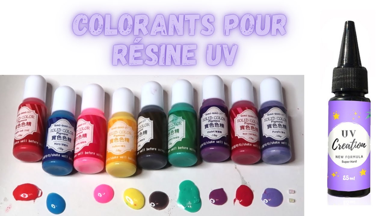 je teste les  COLORANTS POUR RESINE UV !!!