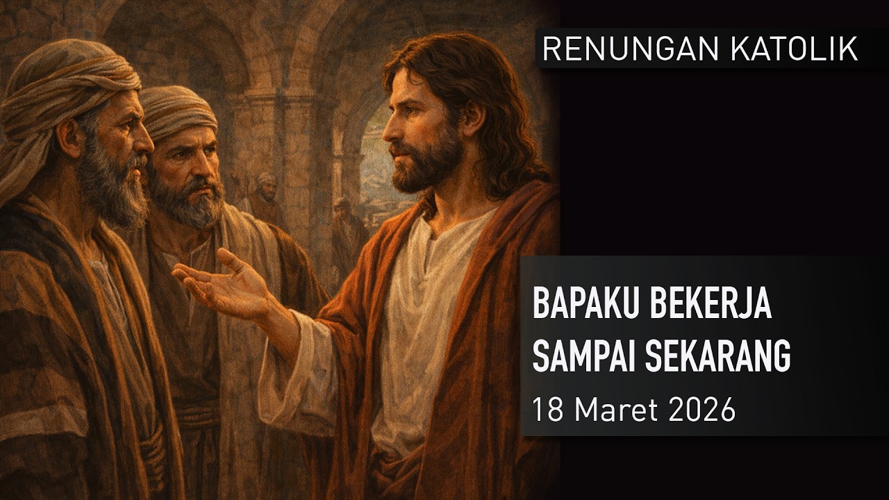 Renungan Katolik 18 Maret 2026 Bapaku Bekerja Sampai Sekarang