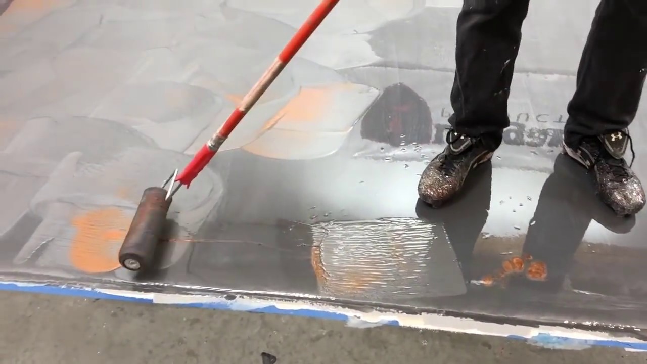 Titanium & Brass Metallic Epoxy Floor