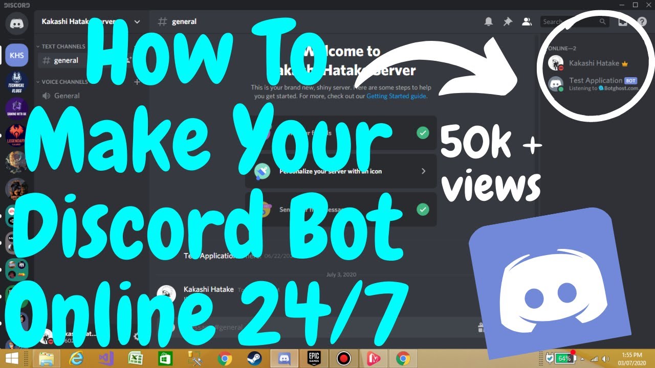 How To make Your Discord Bot Online 24/7 100% Working
