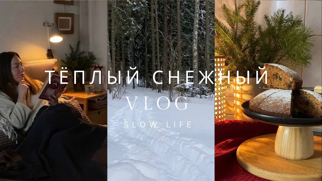 VLOG: покупки на WB, воспоминания из детства, снежный шторм, дача и рецепт любимого Морковного кекса