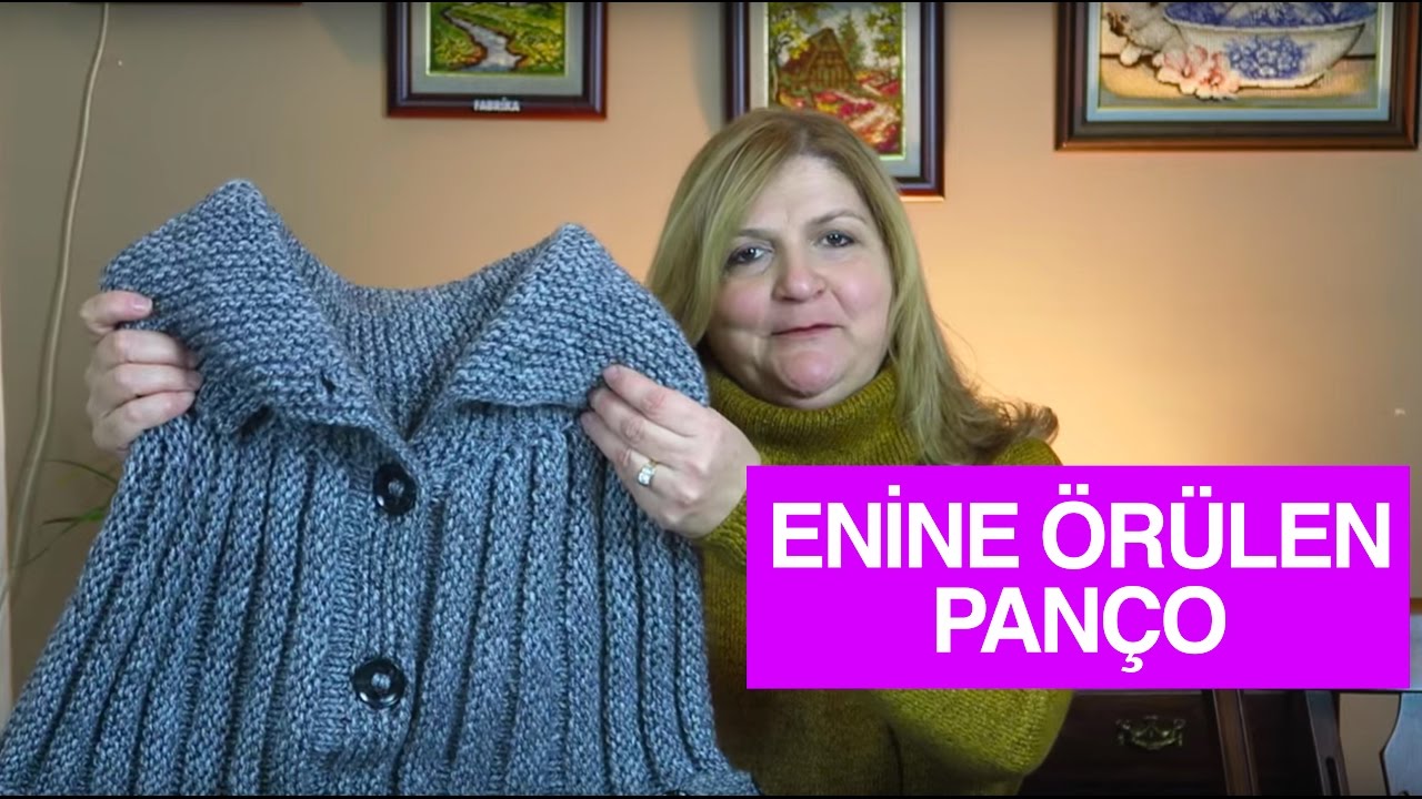 Örgü ile Enine Örülen Yetişkin Bayan Pançosu - Örgü Modelleri
