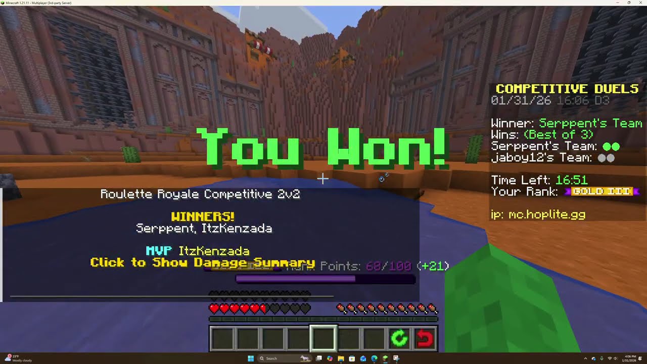 w comeback (Hoplite Duels)