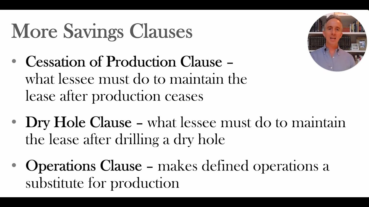 Cessation, Dry Hole, & Continuous Operations Clauses (Oil & Gas 12.2)