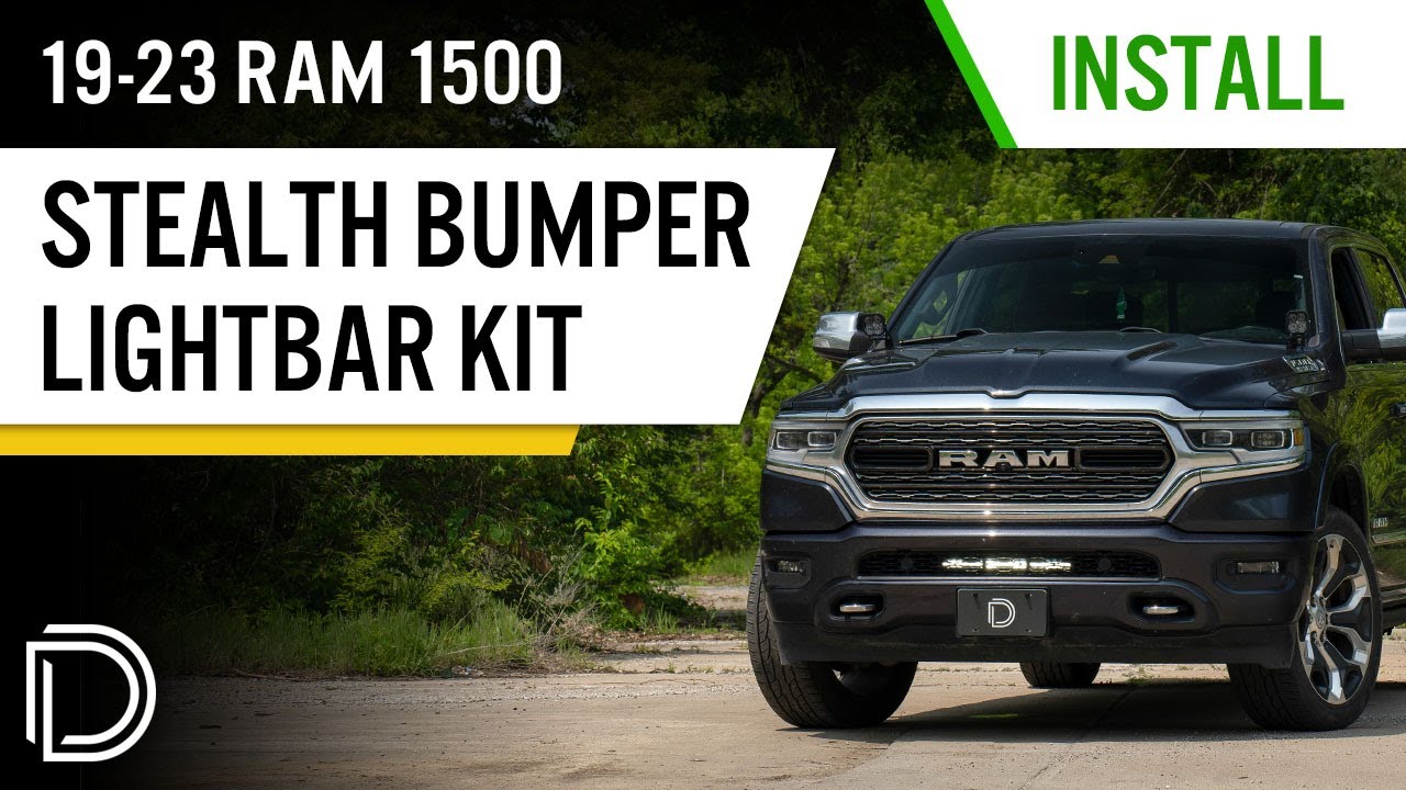 Installing the NEW 2019-2024 RAM 1500 Stealth Bumper Lightbar Kit | Diode Dynamics